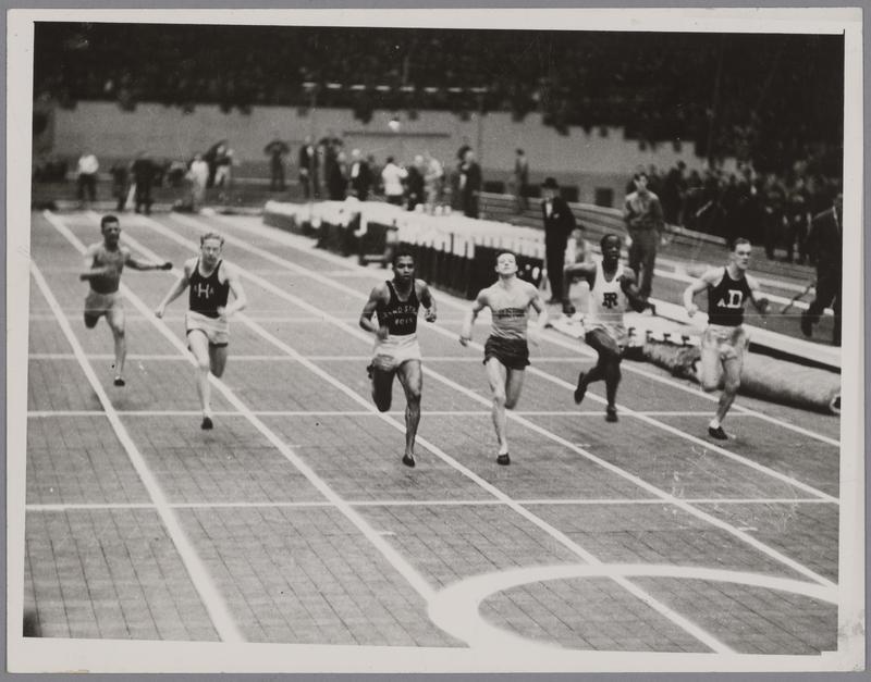 Vintage Running Races Track race at Madison Square Garden, circa 1940 | MIT Museum