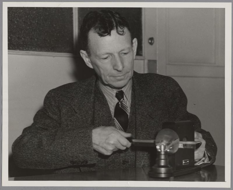 William David Coolidge with electromagnetic induction demonstration ...