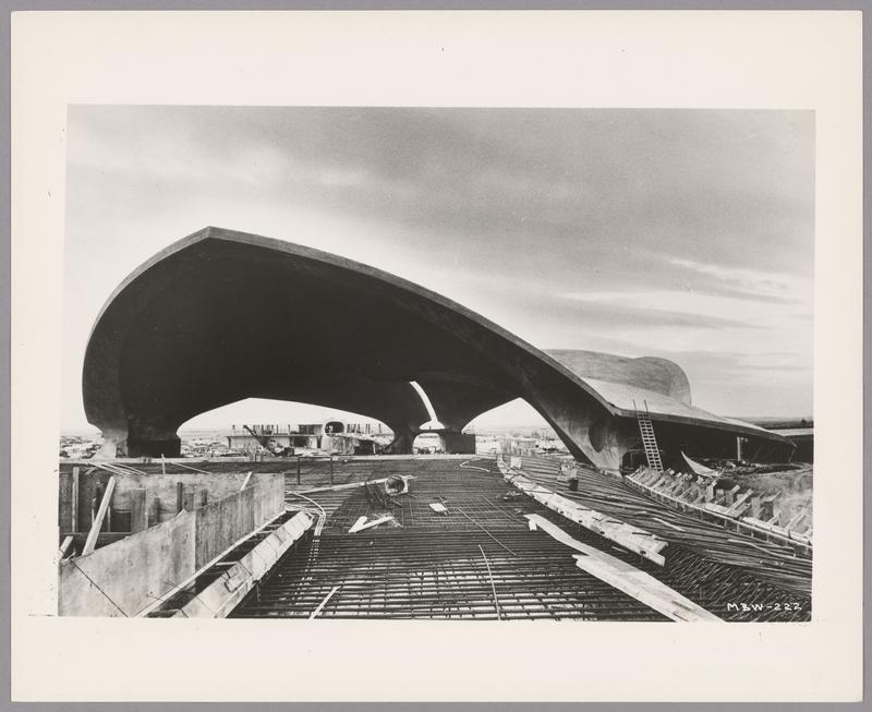 Twa Terminal Shell View Construction, TWA Terminal New York, by Eero Saarinen, 1961 | MIT Museum
