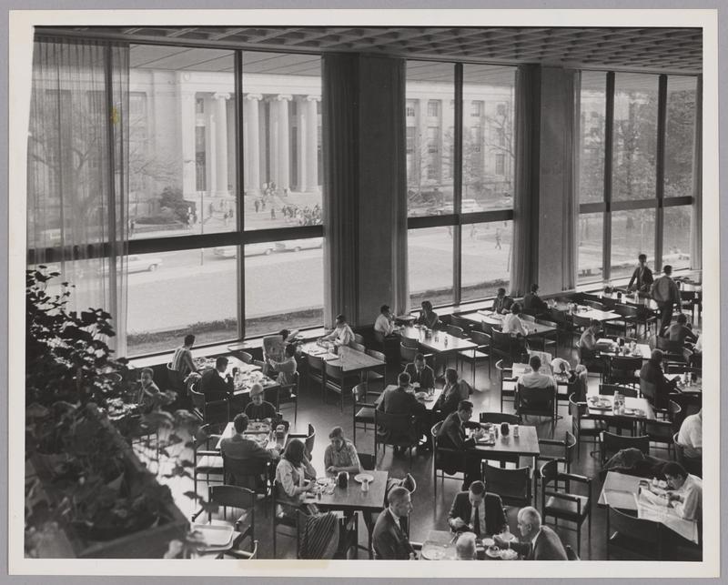 Building W20, Julius A. Stratton Student Center, interior, cafeteria ...